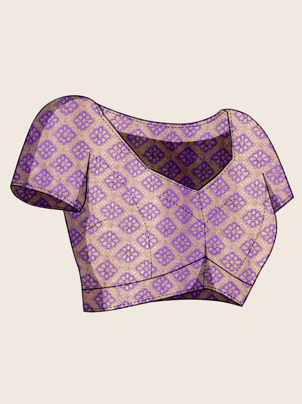 Bollywood Trendy kanjivaram silk saree with blouse piece.